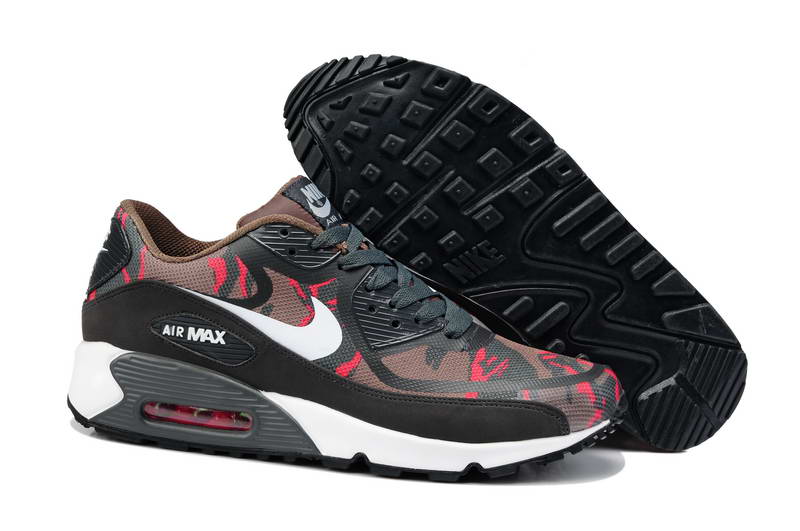 Nike Air Max 90 Chaussures Hommes Pre Bande Brun Gris